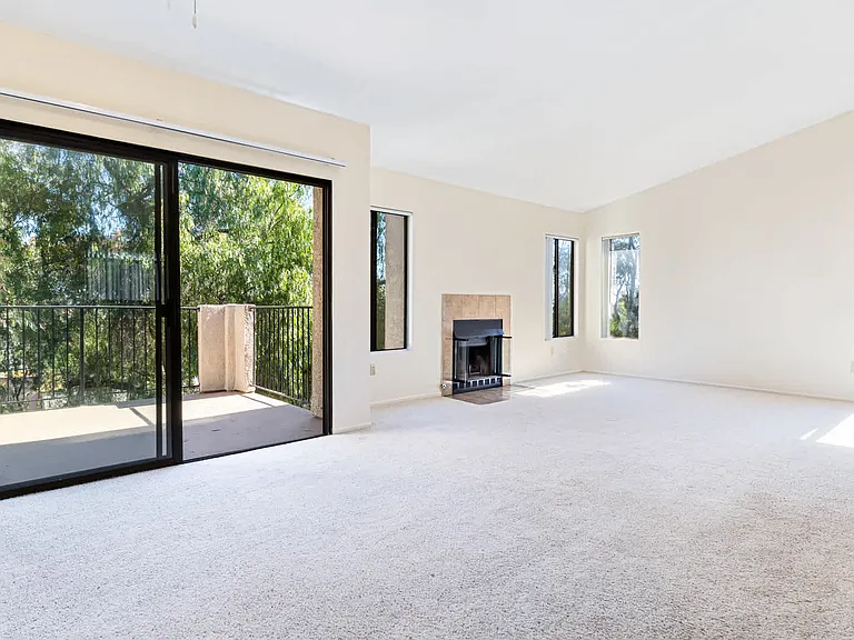 Living Room with Walk-out Balcony