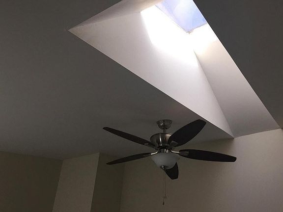 Vaulted ceilings with skylight