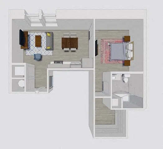 Floor plan 50 Peabody - A2-B