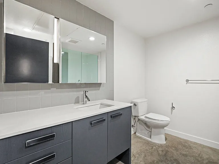 Bathroom with Vanity Cabinet Storage