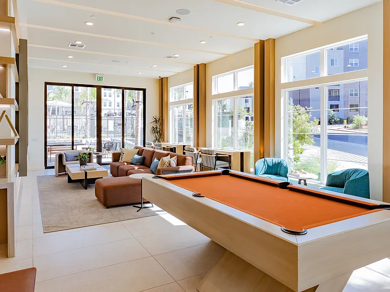 Lounge Area with Pool Table