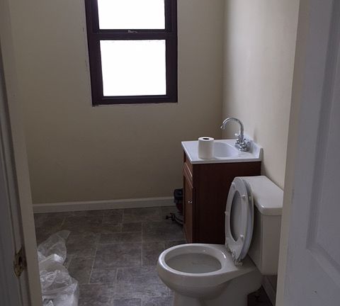 First floor half bath