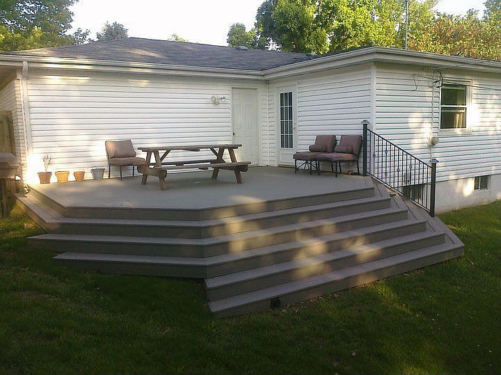 Deck, from back yard