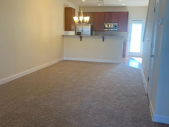 Entry looking into living room