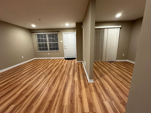 newly painted walls and ceilings with plenty of ceiling lights.