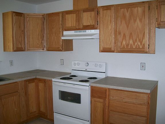 Oak cabinets, stainless sink, brk area, pantry