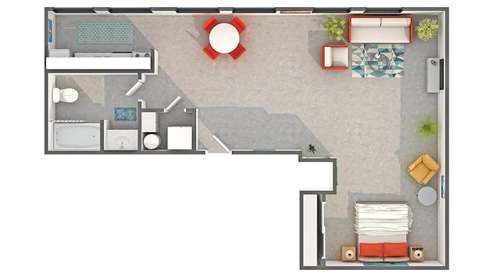 Floor plan Avenue Studio