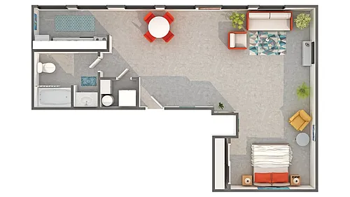 Floor plan Avenue Studio