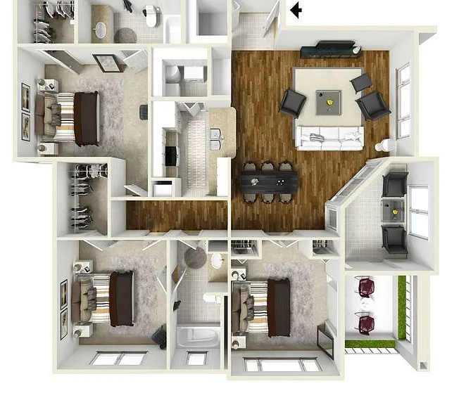 Charles Towne - Islesworth - 2 Beds - 2 Baths - 1482 Sq. ft.