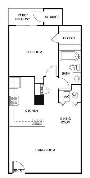 Floor plan 1X1