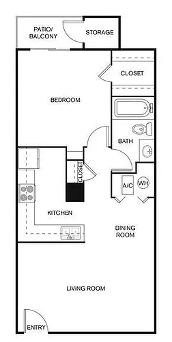 Floor plan 1X1