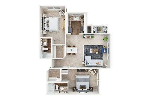 Floor plan 2X2A