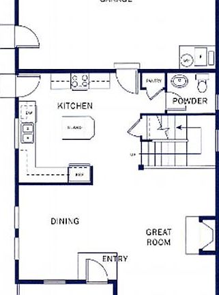Floor plan of the lower floor