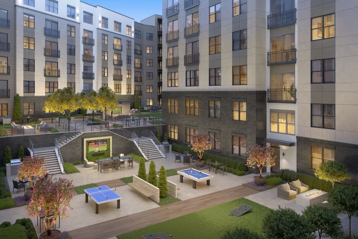 Rendering of Social Courtyard