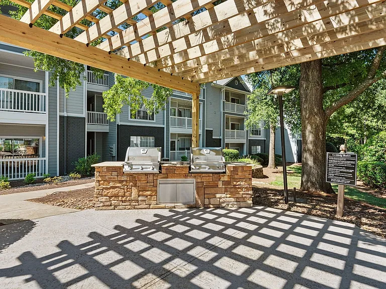 Our community is complete with outdoor grilling stations.
