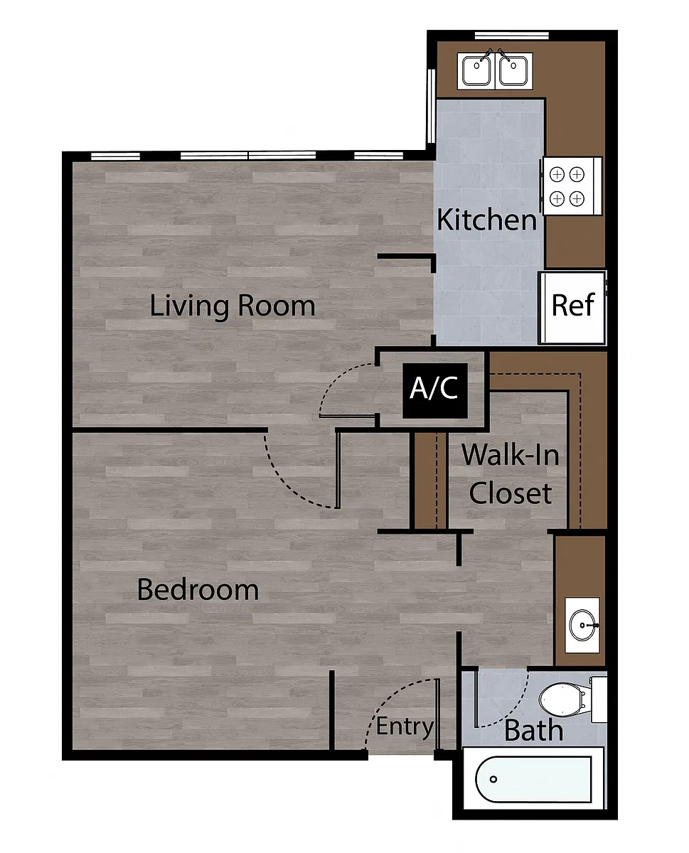 Floor plan E1--Mesh III