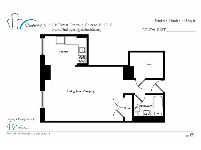Floor plan Studio - Medium