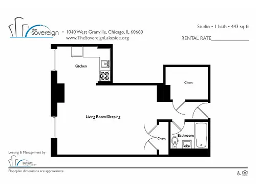 Floor plan Studio - Medium