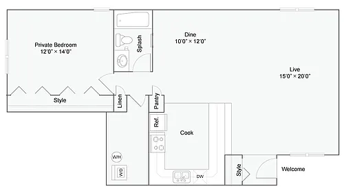 Floor plan Calhoun B - Reserve