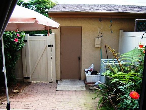 Patio to back of Garage