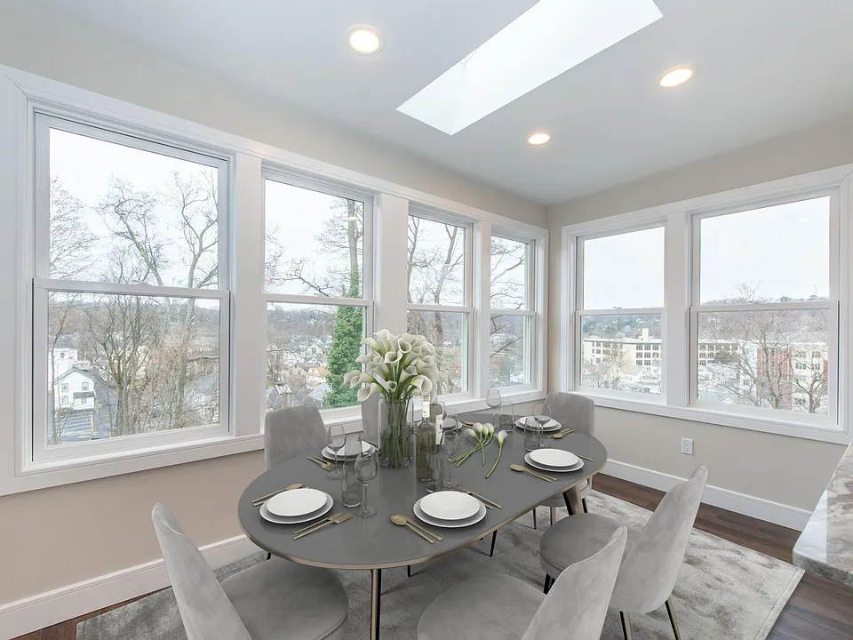 Beautiful sunroom with views of Morristown