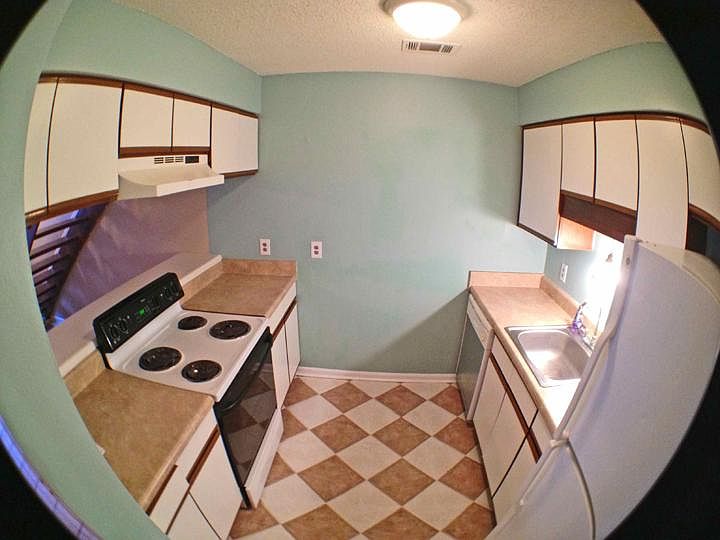 Kitchen with newer appliances.