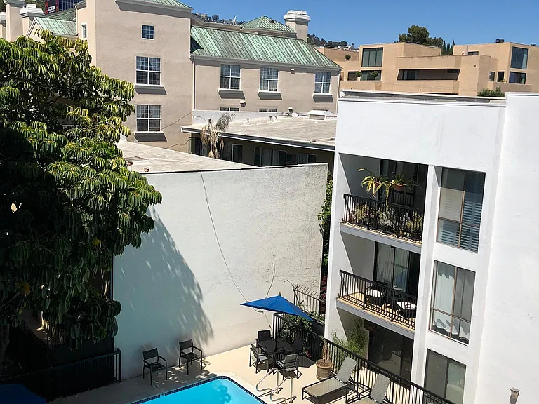 View of pool from unit