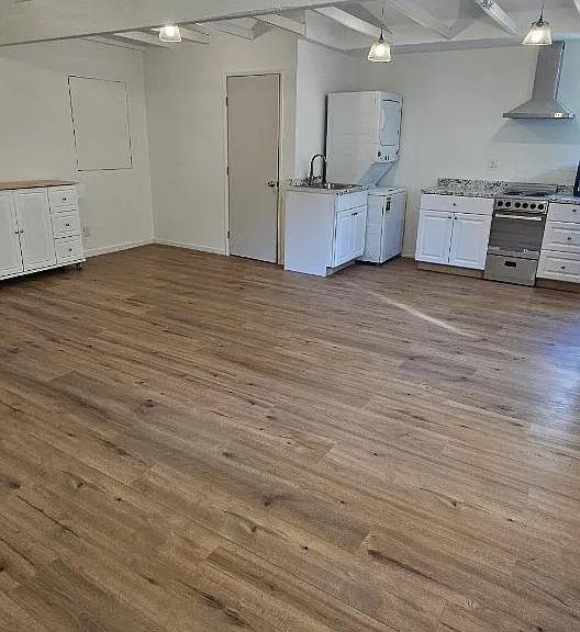 Living room Kitchen and dining