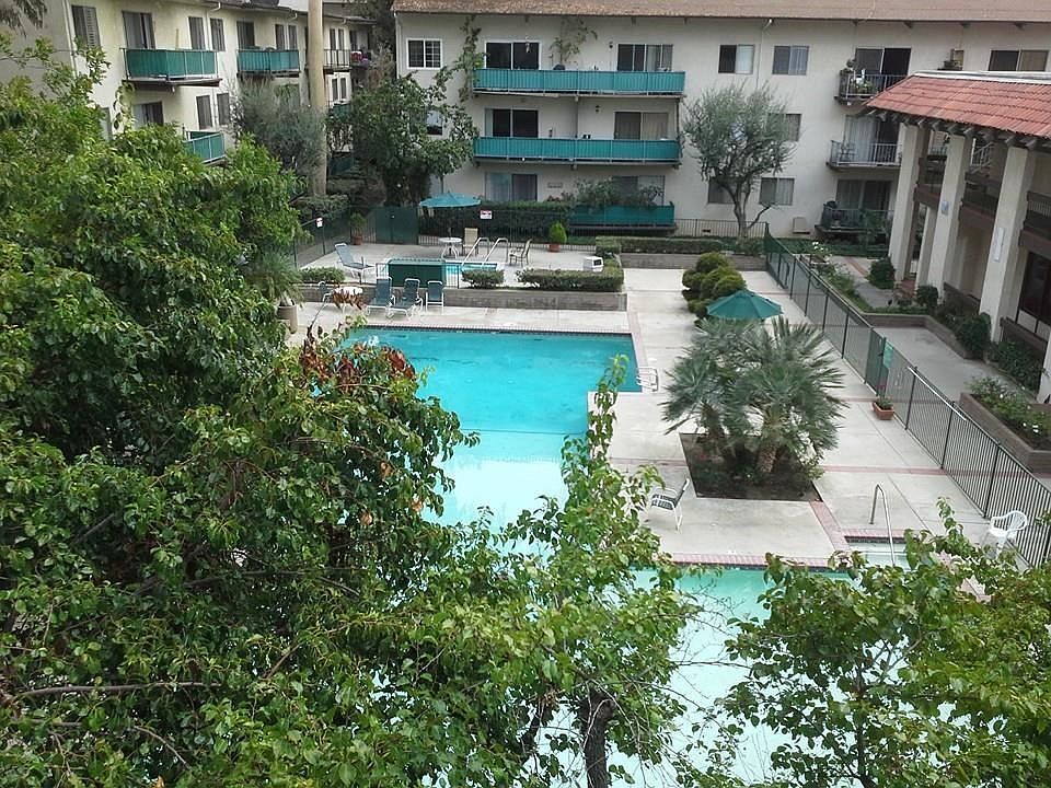 View of the pool from our deck