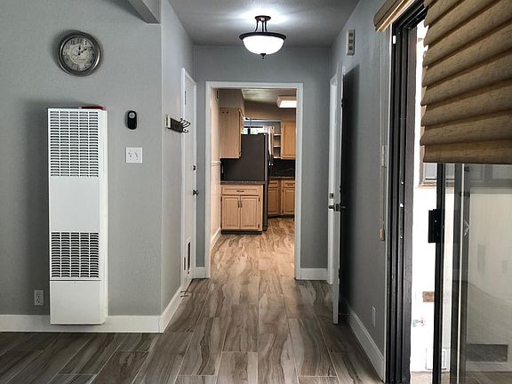 Sliding door to the backyard