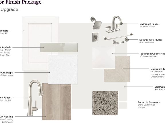 Interior selections for this home