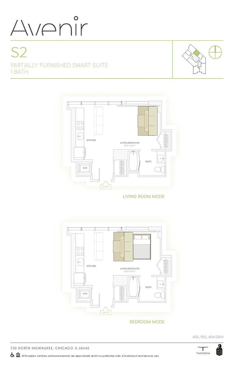 Floor plan ORI Expandable Studio S2