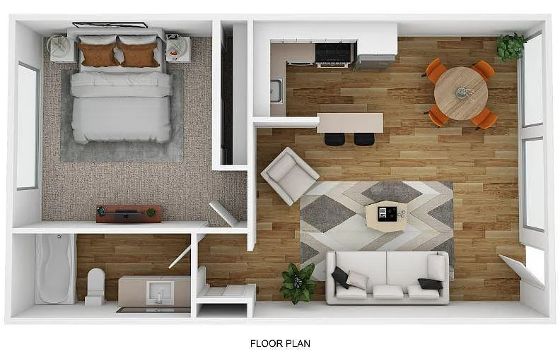 Floor plan 1 Bedroom
