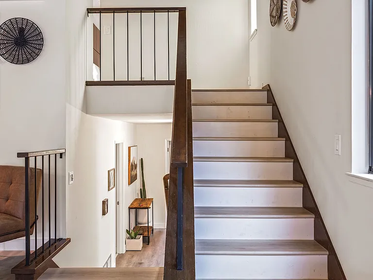 Stair way to bedrooms.