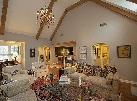 Designer paint colors and custom window treatments