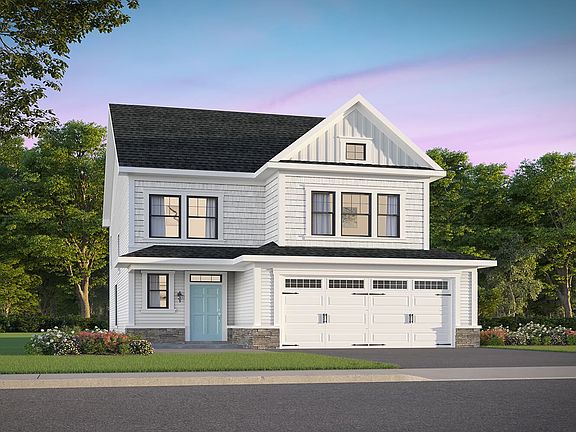 Elevation 2 of the Brennan a home design at Lakeside at Trappe by Brookfield Residential