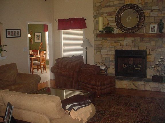 Great Room with Stone Fireplace