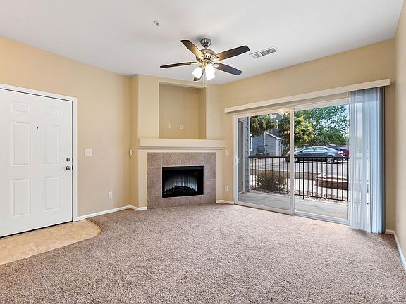 Living room with Electric fireplace for those cold nights