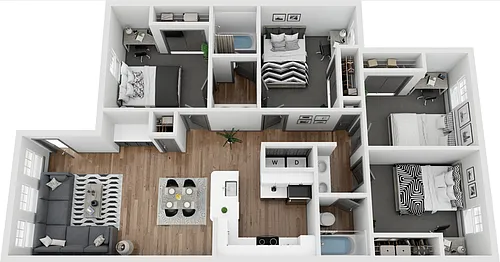 Floor plan 4X2
