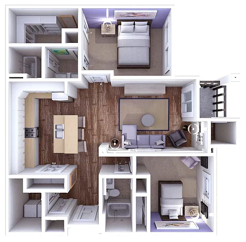 Floor plan Empire 2x2