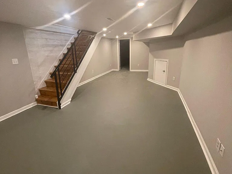 Finished lower level.
