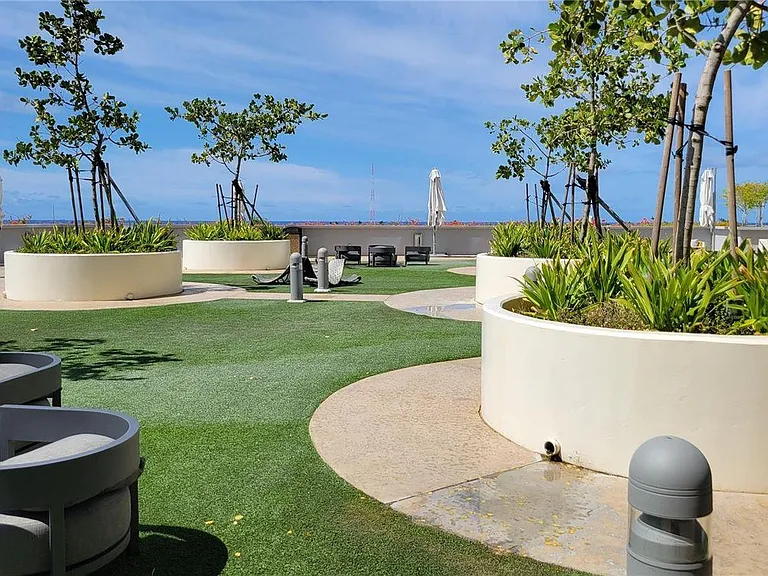 Outdoor lounge with BBQ grill