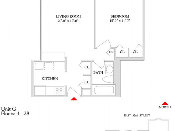 2nd image of 151-155 E 31st St #W6g