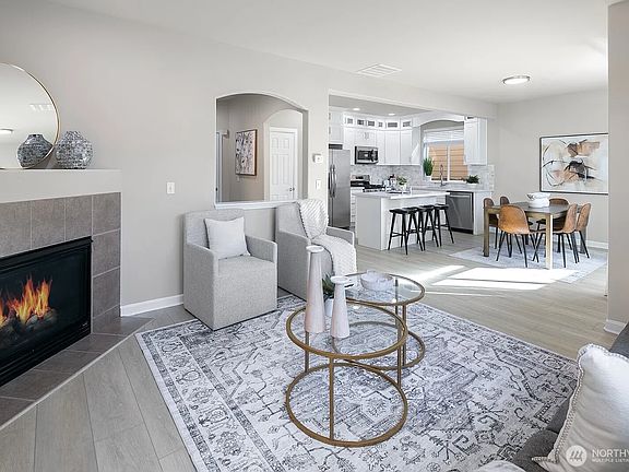 VIEW FROM LIVING INTO KITCHEN