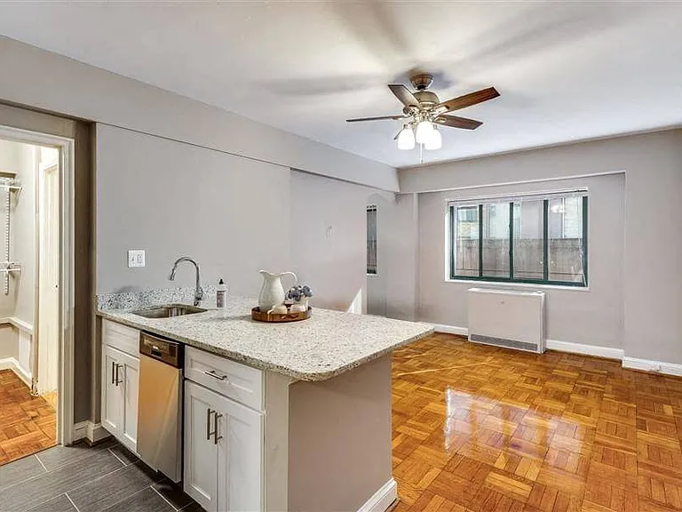 Updated kitchen and living area