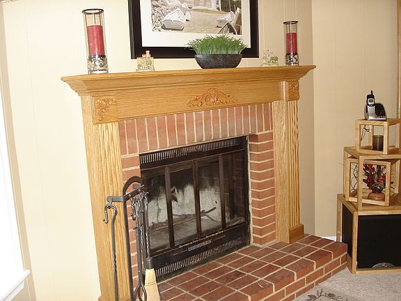 Fireplace with new Hearth