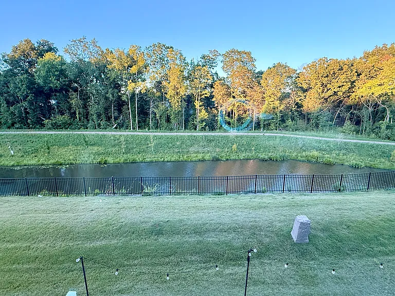Retention Pond View with Nature Trail