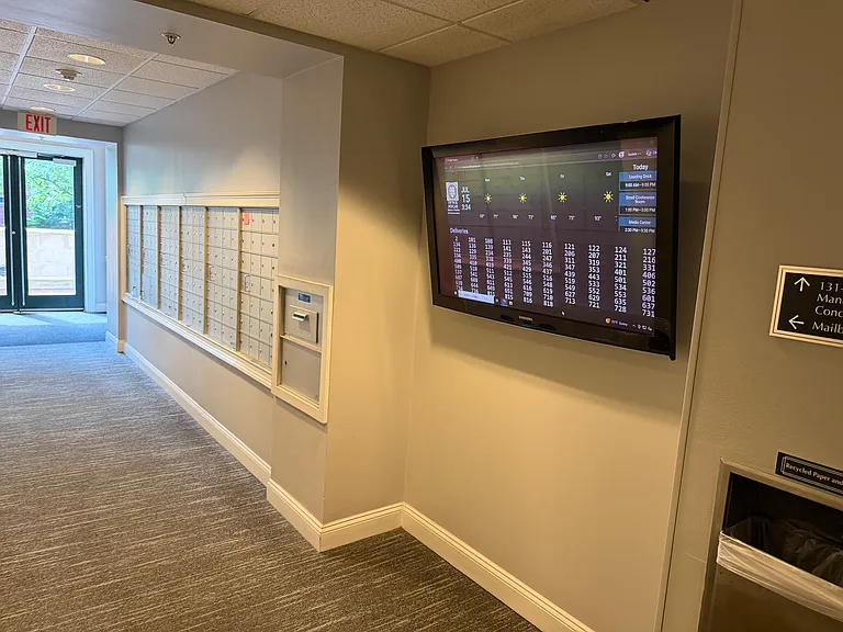 Mailbox area 1st floor
