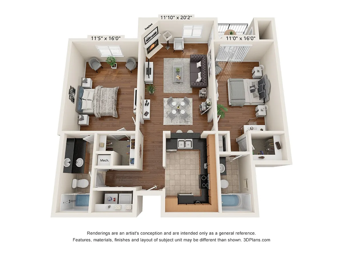 Floor plan Village - B2 Corporate Unit