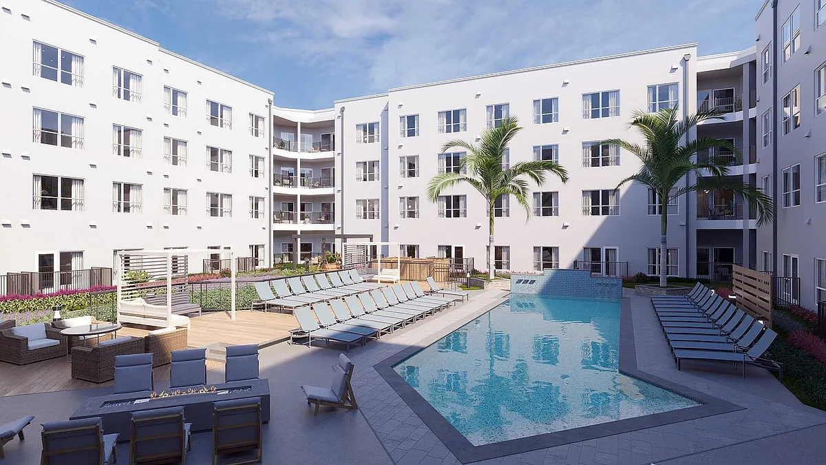 Aspireon10th_ExteriorPool - Aspire on 10th